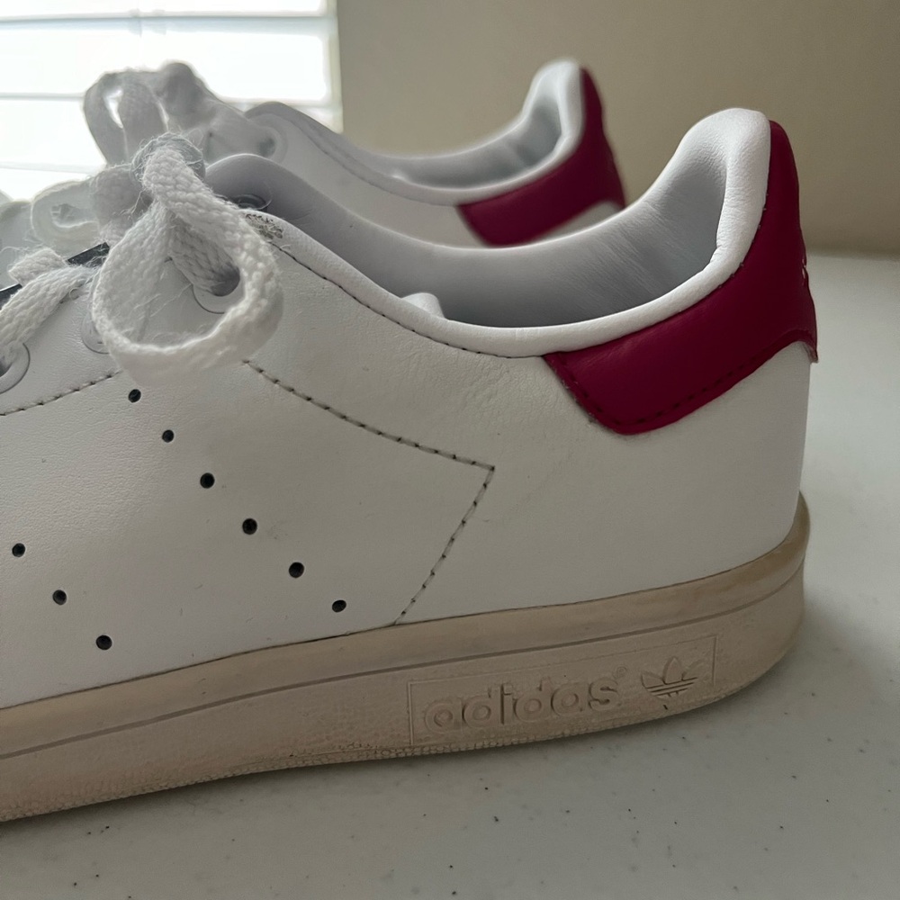 Adidas Kids’ Stan Smith | Size 4 Girls | Cloud White | Casual - Picture 6 of 16